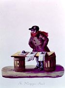 The Newspaper Stand, c.1840-44 Reproduction