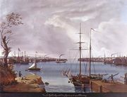 View of New York, Brooklyn and the Navy Yard taken from the Heights near Willamsburg, c.1835-45 Reproduction