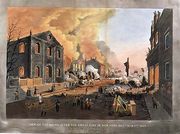 View of the Ruins after the the Great Fire in New York, December 16th-17th 1835 Reproduction