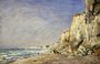 Falaise pres Dieppe; cliff; coastal; coast; beach; seaside Reproduction