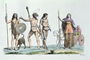 Celtic people at the time of Julius Caesar, illustration from 'Le Costume Ancien ou Moderne' 1820 Reproduction