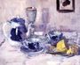 Still Life, Blue and White Reproduction