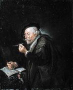 Old Man Writing, 1650s Reproduction