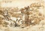 Landscape drawing for Santa Maria della Neve on 5th August 1473 Reproduction