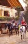 Officers from a Cuirassier Regiment in front of a Country House Reproduction