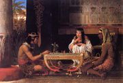 Egyptian Chess Players Reproduction