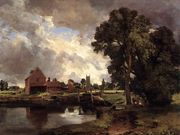 Dedham Lock and Mill c. 1818 Reproduction