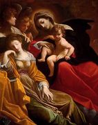 The Dream of Saint Catherine of Alexandria c. 1593 Reproduction