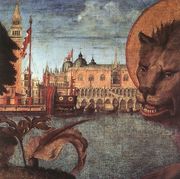 The Lion of St Mark (detail 2) 1516 Reproduction