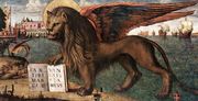 The Lion of St Mark (detail 1) 1516 Reproduction