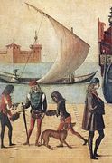 Arrival of the English Ambassadors (detail 4) 1495-1500 Reproduction