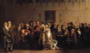 Meeting of Artists in Isabey's Studio 1798 Reproduction