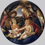 Madonna of the Magnificat (Madonna del Magnificat) 1480-81 Reproduction