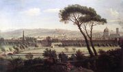 View of Florence from the Via Bolognese c. 1695 Reproduction