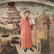 Dante Illuminating Florence With His Poem (detail) Reproduction