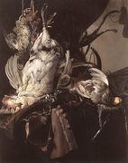 Still Life Of Dead Birds And Hunting Weapons 1660 Reproduction