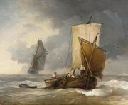 Fishing Boats in Stormy Seas (Fischkutter auf stÃ¼rmischer See) Reproduction